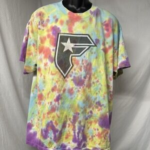 Vintage Tye Dye Famous Stars And Straps BOH TShirt Size XL Travis Barker Ink Dye